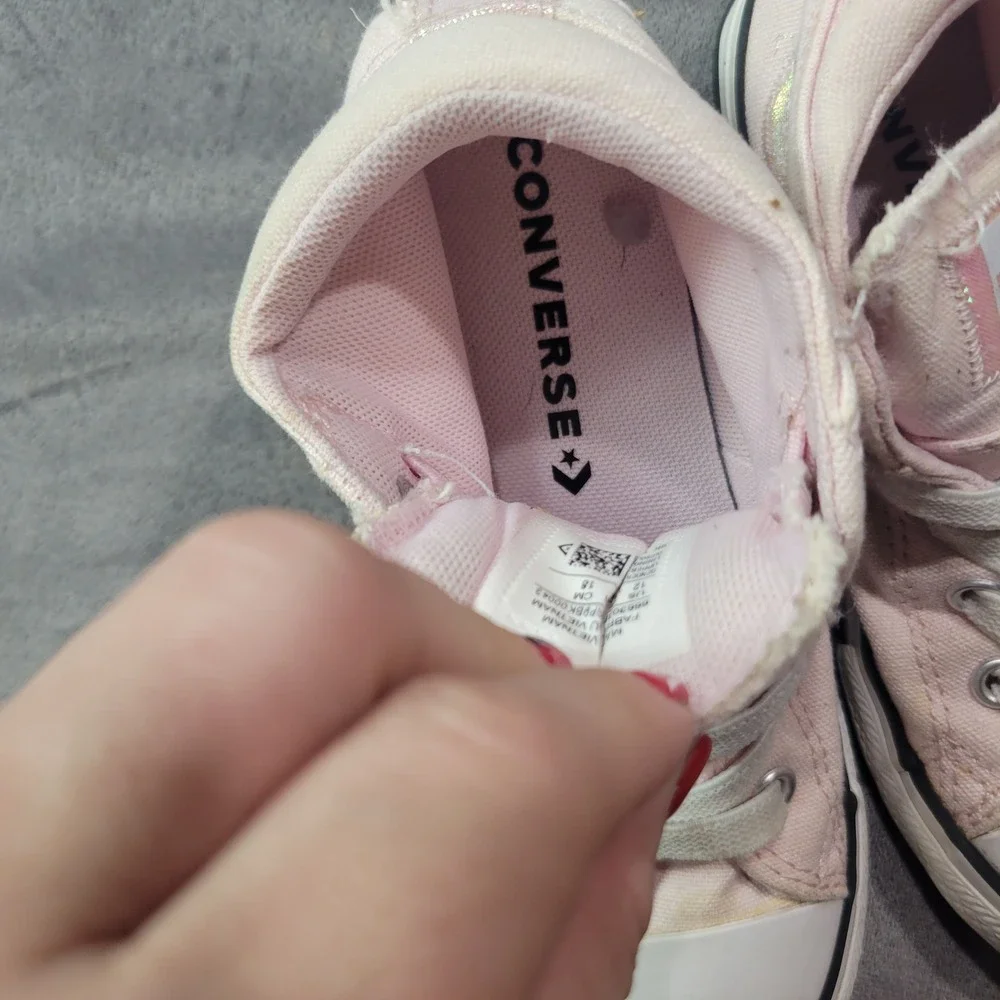 Converse Chuck Taylor All Star Madison Pink Iridescent Sneaker Womens 12 666302F